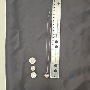 Silver Heart Pendant Necklace